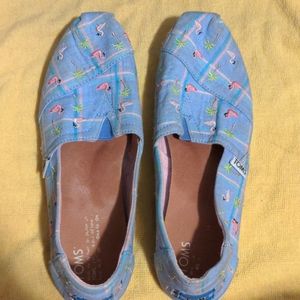Tom's, 7.5, blue patterned